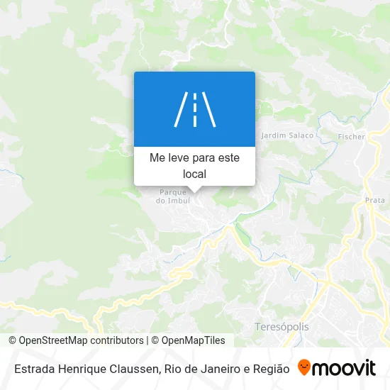 Estrada Henrique Claussen mapa