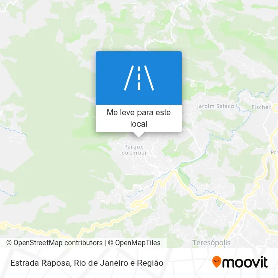 Estrada Raposa mapa