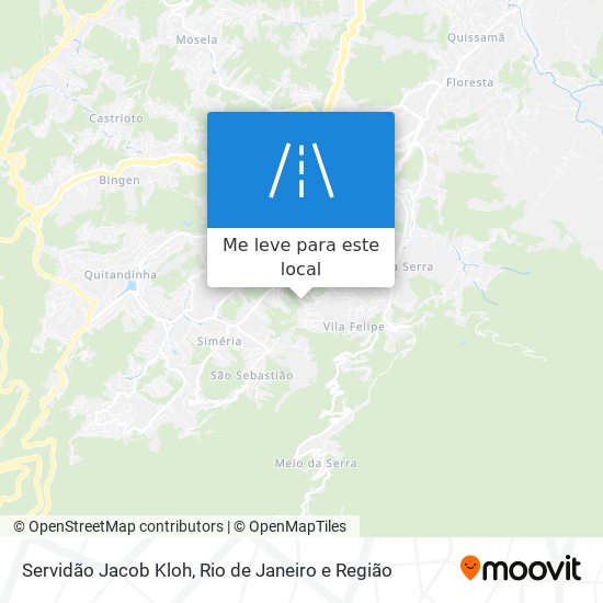 Servidão Jacob Kloh mapa