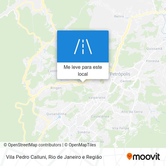 Vila Pedro Calluni mapa
