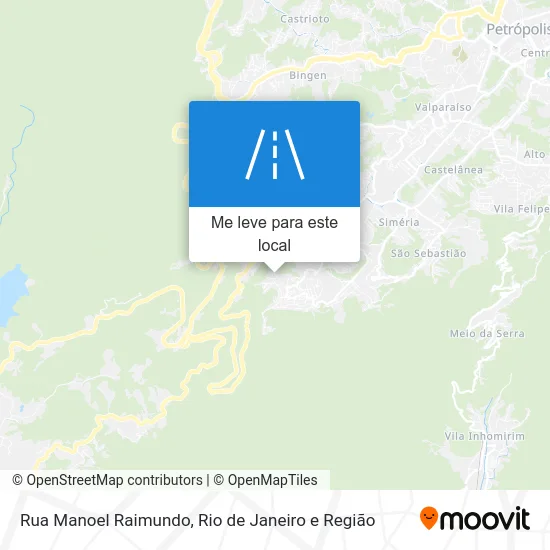 Rua Manoel Raimundo mapa