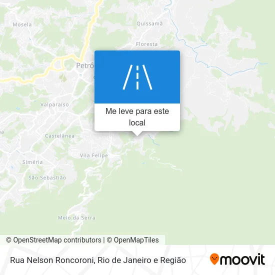 Rua Nelson Roncoroni mapa