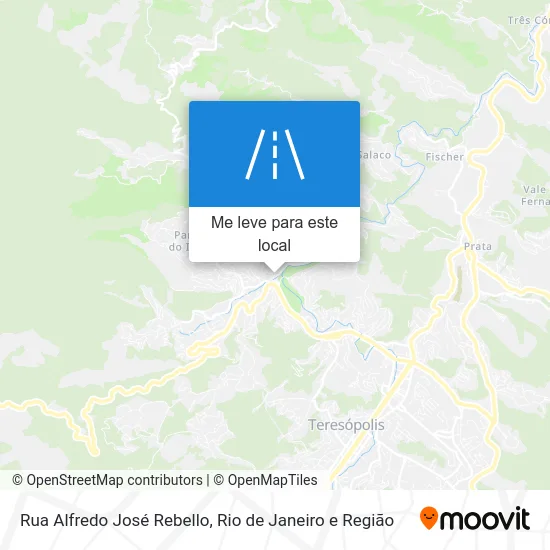 Rua Alfredo José Rebello mapa