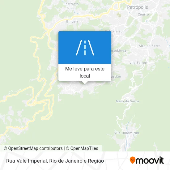 Rua Vale Imperial mapa