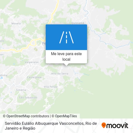 Servidão Eulálio Albuquerque Vasconcellos mapa