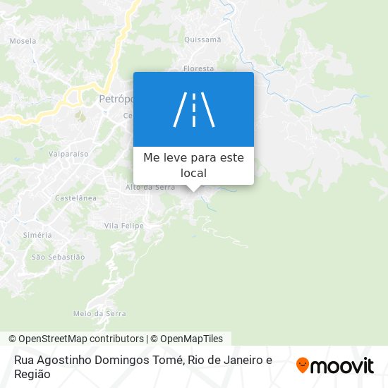 Rua Agostinho Domingos Tomé mapa