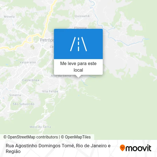 Rua Agostinho Domingos Tomé mapa