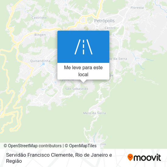 Servidão Francisco Clemente mapa