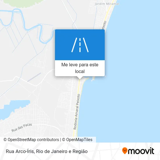 Rua Arco-Íris mapa