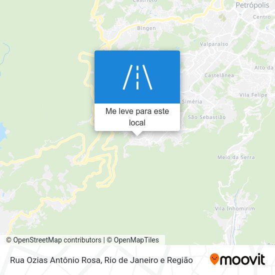 Rua Ozias Antônio Rosa mapa