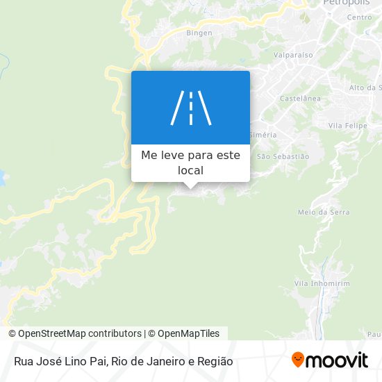 Rua José Lino Pai mapa