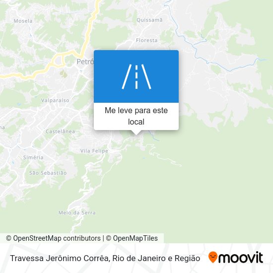 Travessa Jerônimo Corrêa mapa