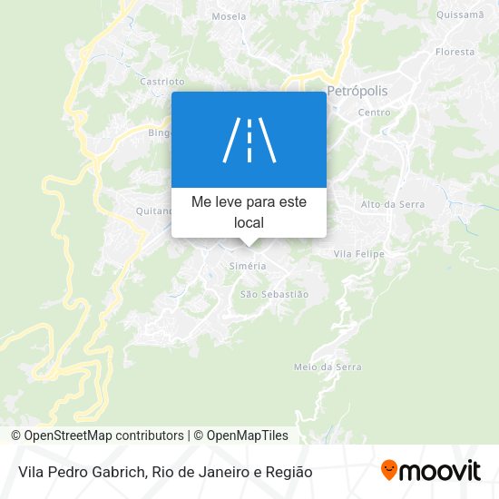 Vila Pedro Gabrich mapa