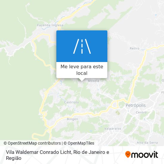 Vila Waldemar Conrado Licht mapa