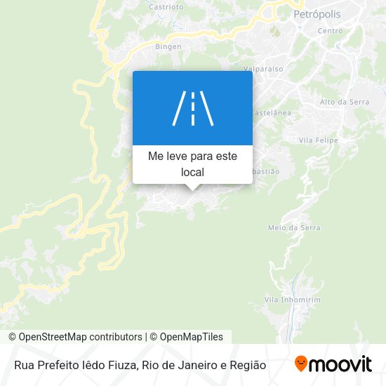 Rua Prefeito Iêdo Fiuza mapa
