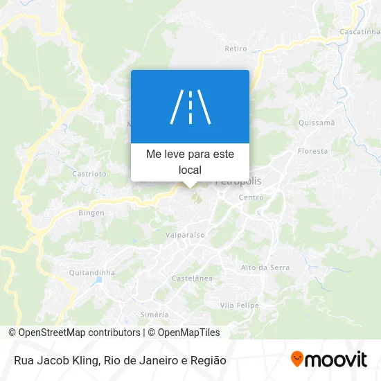 Rua Jacob Kling mapa