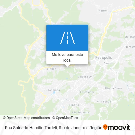 Rua Soldado Hercílio Tardeli mapa