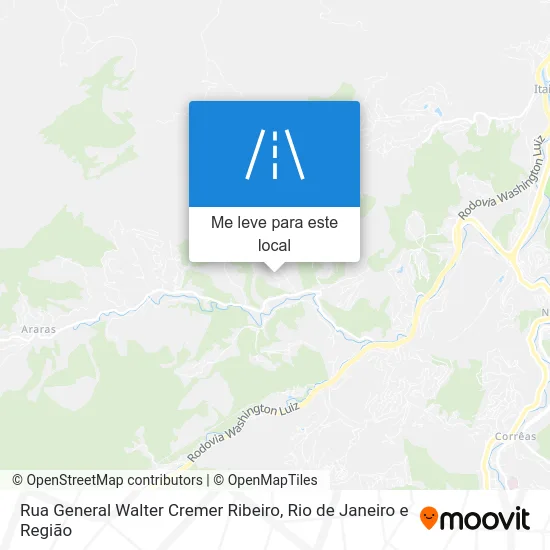 Rua General Walter Cremer Ribeiro mapa