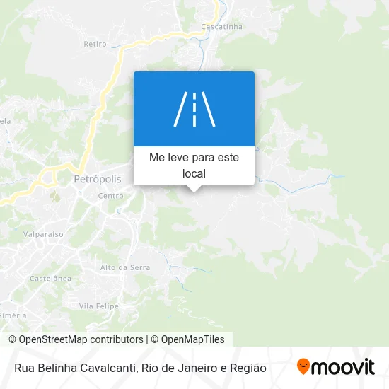 Rua Belinha Cavalcanti mapa