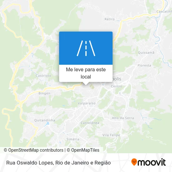 Rua Oswaldo Lopes mapa