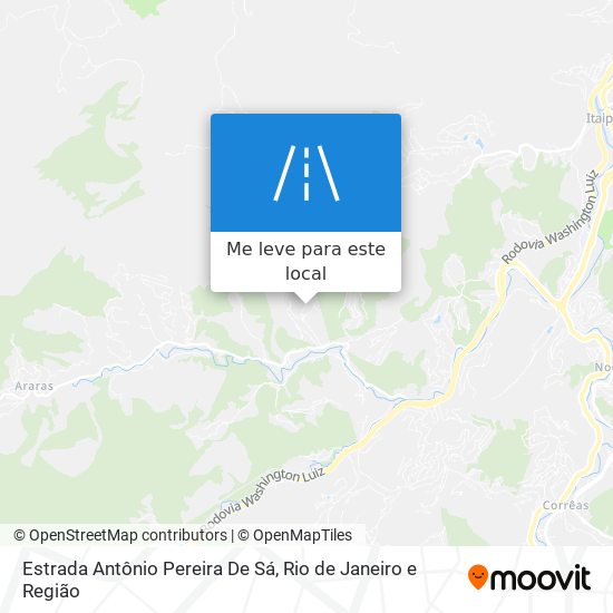 Estrada Antônio Pereira De Sá mapa