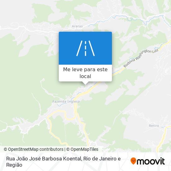 Rua João José Barbosa Koental mapa