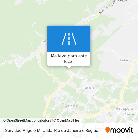 Servidão Angelo Miranda mapa