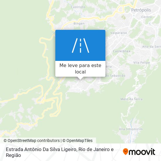 Estrada Antônio Da Silva Ligeiro mapa