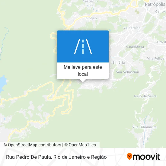 Rua Pedro De Paula mapa