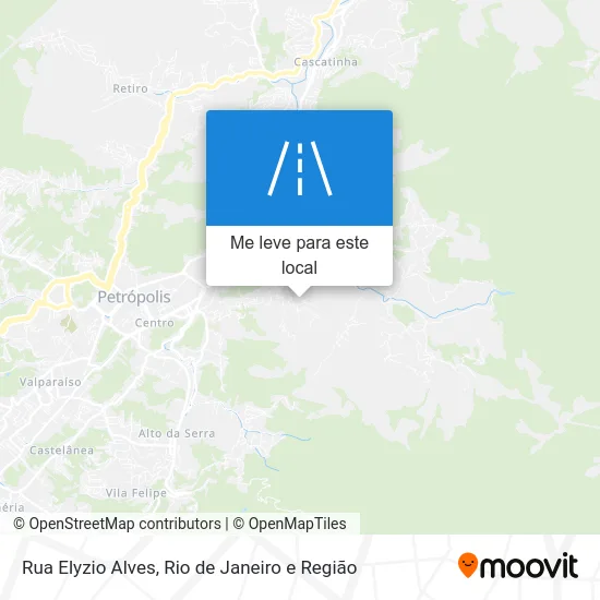 Rua Elyzio Alves mapa