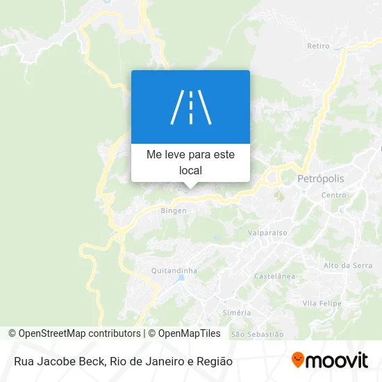 Rua Jacobe Beck mapa