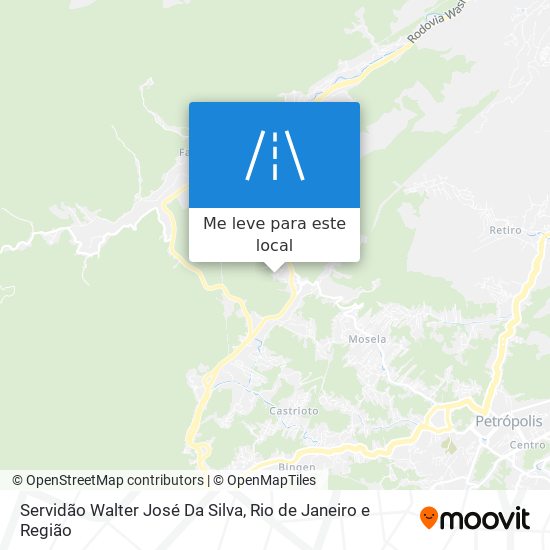 Servidão Walter José Da Silva mapa