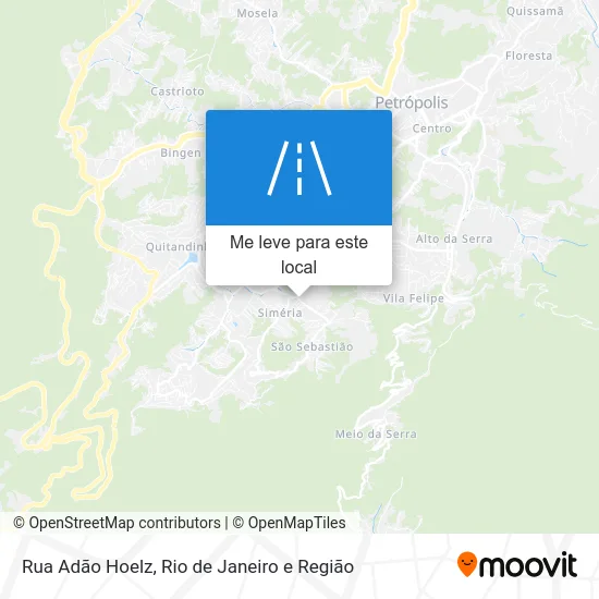 Rua Adão Hoelz mapa