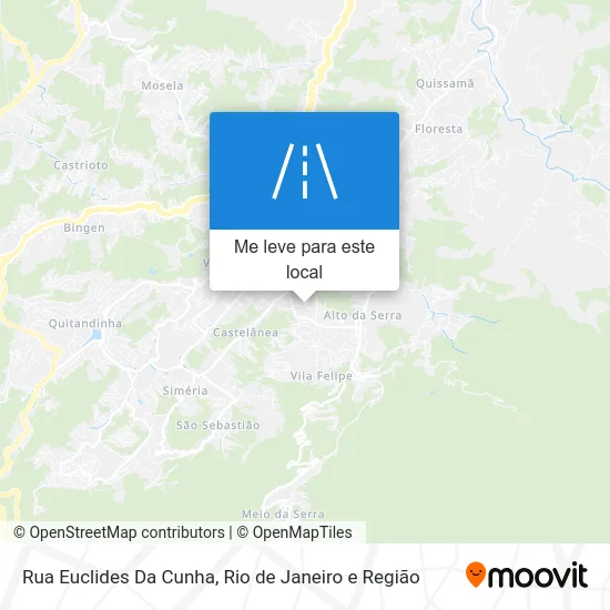 Rua Euclides Da Cunha mapa