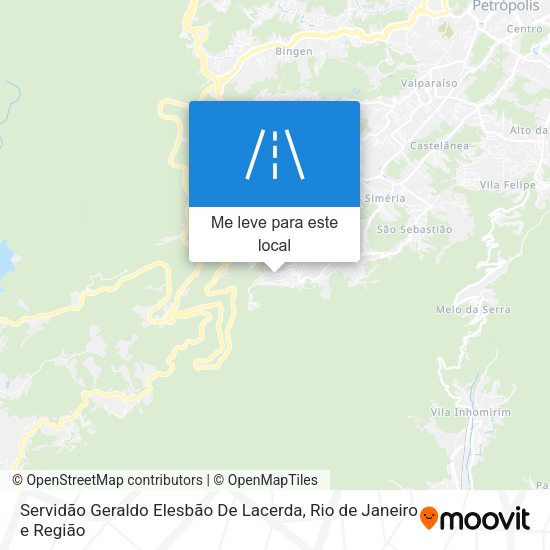 Servidão Geraldo Elesbão De Lacerda mapa