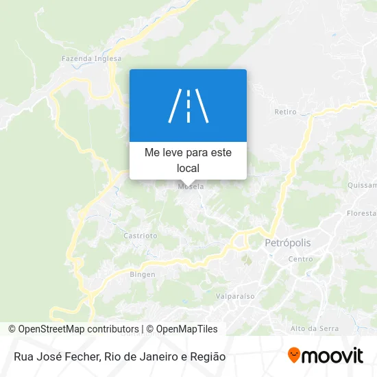 Rua José Fecher mapa