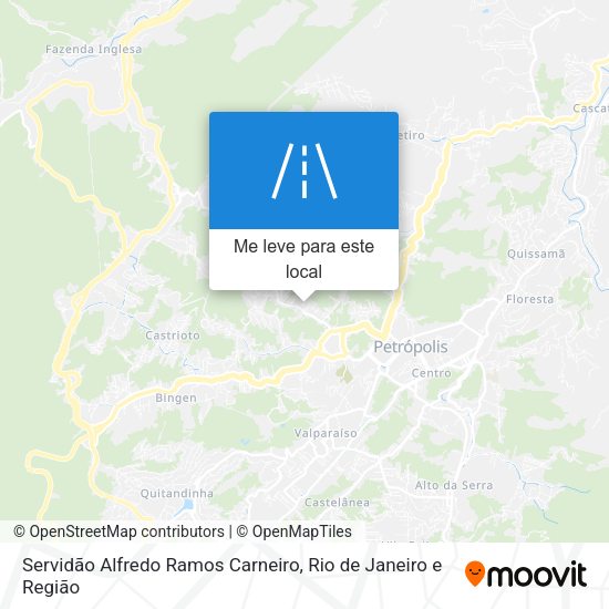 Servidão Alfredo Ramos Carneiro mapa