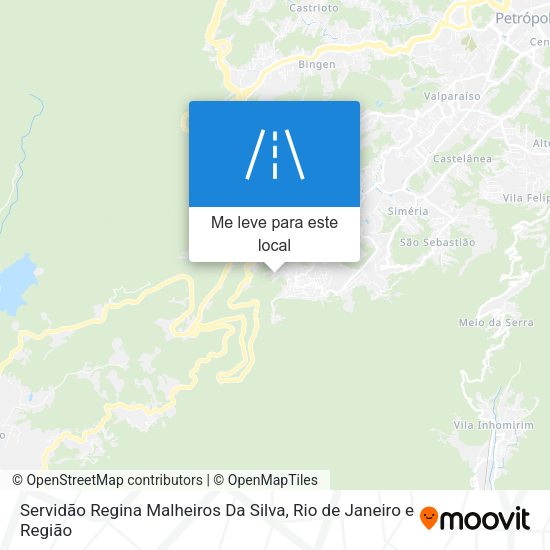 Servidão Regina Malheiros Da Silva mapa