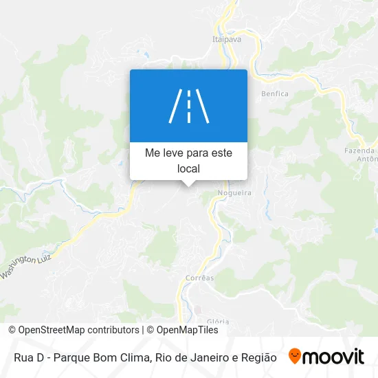 Rua D - Parque Bom Clima mapa