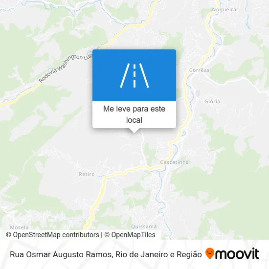 Rua Osmar Augusto Ramos mapa