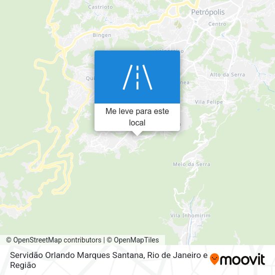 Servidão Orlando Marques Santana mapa