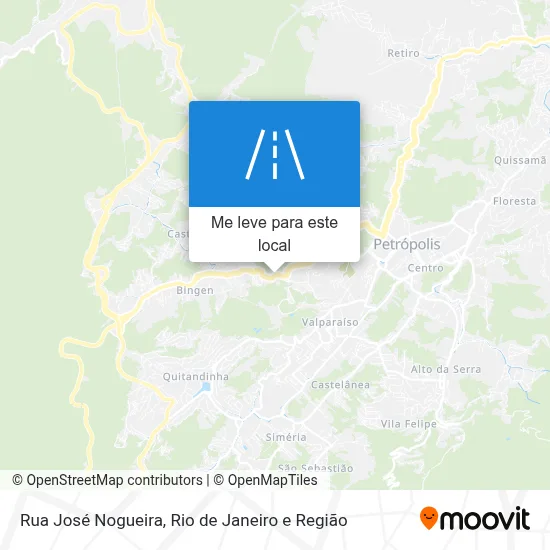 Rua José Nogueira mapa
