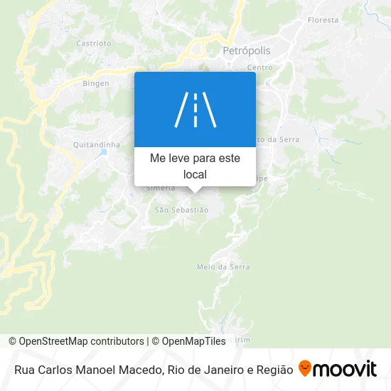 Rua Carlos Manoel Macedo mapa