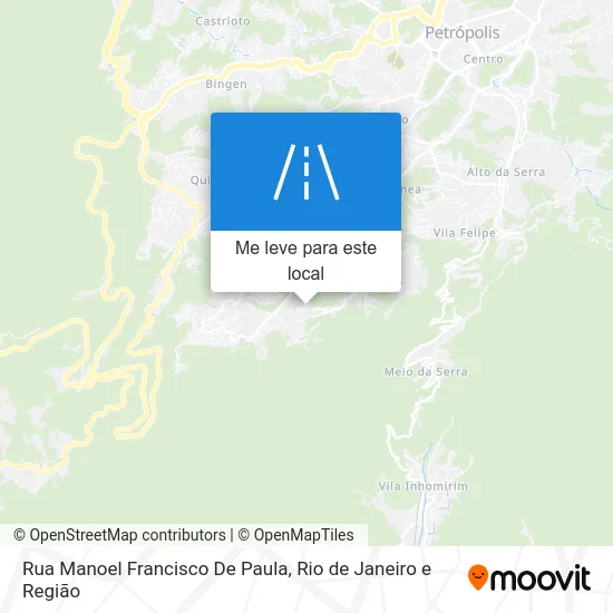 Rua Manoel Francisco De Paula mapa