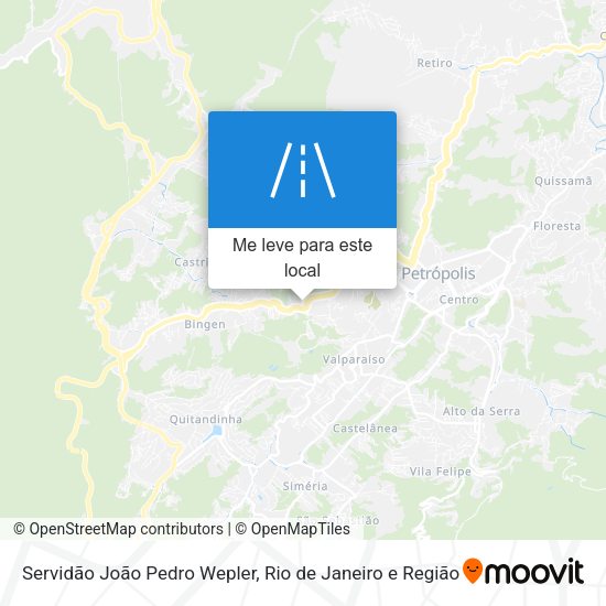 Servidão João Pedro Wepler mapa