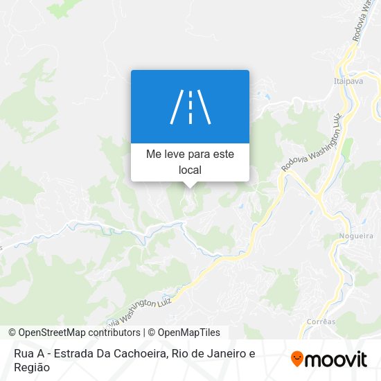 Rua A - Estrada Da Cachoeira mapa