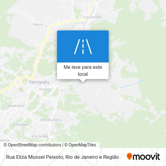 Rua Eliza Mussel Peixoto mapa