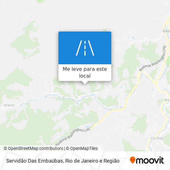 Servidão Das Embaúbas mapa