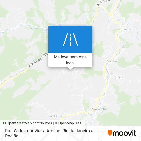 Rua Waldemar Vieira Afonso mapa