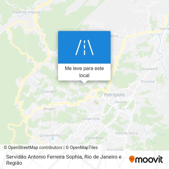 Servidão Antonio Ferreira Sophia mapa